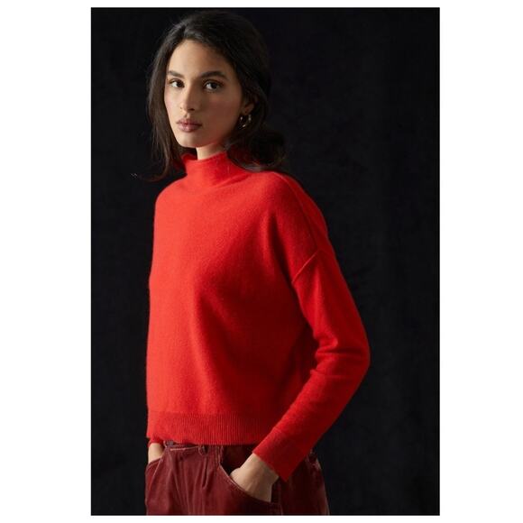Anthropologie Pilcro Alani Cashmere Mock Neck Sweater Small - Picture 1 of 5